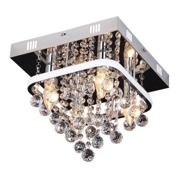 Rabalux - Fäst kristallkrona LED/23W/230V + 4xE14/40W
