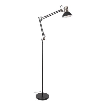 Rabalux - Golv lampa 1xE27/40W/230V svart/skinande krom