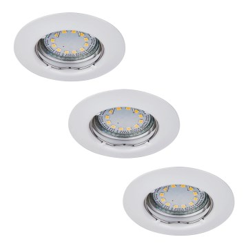 Rabalux - KIT 3xLED Infälld lampa 3xGU10/3W/230V IP40