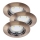 Rabalux - KIT 3xLED Infälld lampa 3xGU10/3W/230V IP40