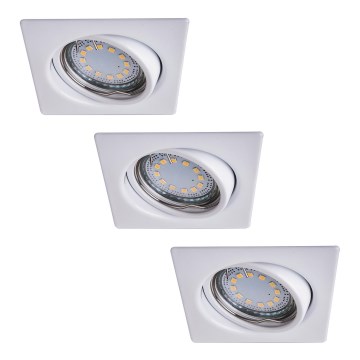 Rabalux - KIT 3xLED Infälld lampa 3xGU10/3W/230V IP40