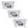 Rabalux - KIT 3xLED Infälld lampa 3xGU10/3W/230V IP40