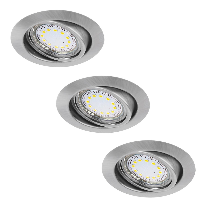 Rabalux - KIT 3xLED Infälld lampa 3xGU10/3W/230V IP40