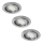 Rabalux - KIT 3xLED Infälld lampa 3xGU10/3W/230V IP40