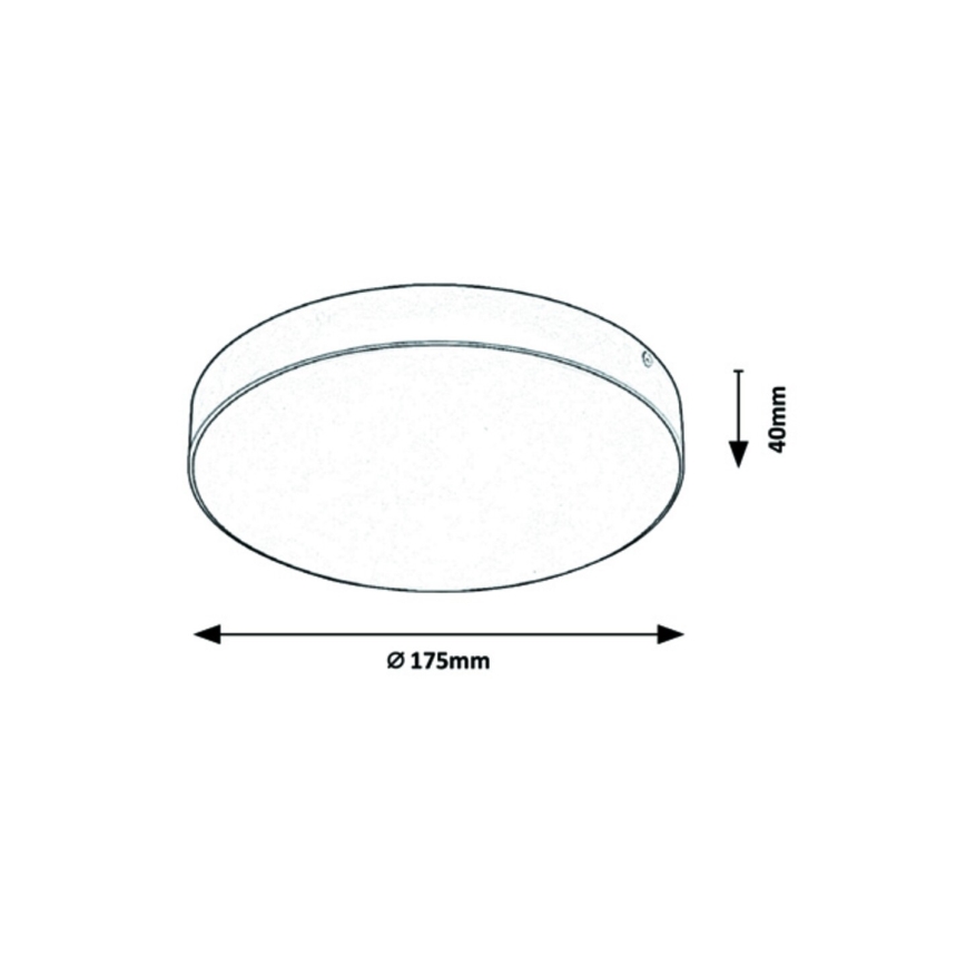 Rabalux - LED Badrumsbelysning tak LED/18W/230V 3000-6000K IP44 vit