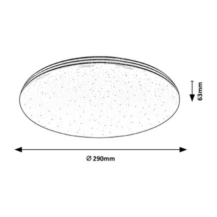 Rabalux - LED Badrumsbelysning tak LED/20W/230V IP44