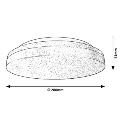 Rabalux - LED Badrumsbelysning tak LED/24W/230V IP54 3000K/4000K/6000K