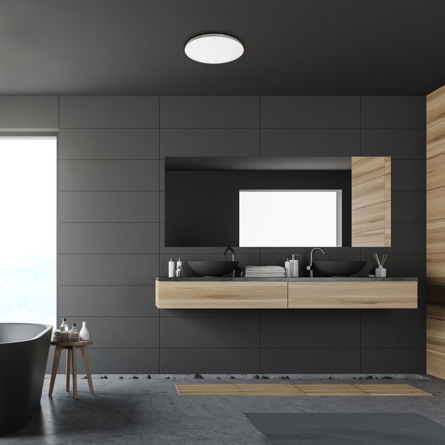 Rabalux - LED-taklampa för badrum, 20 W, 230 V, IP44, Ø 29 cm