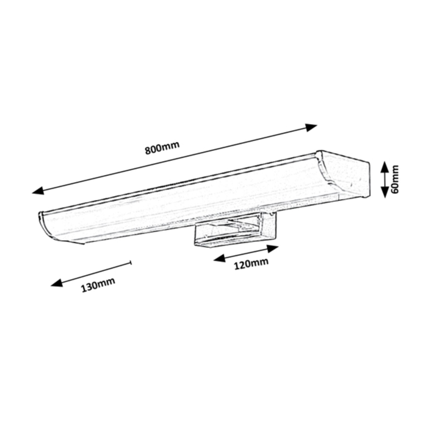 Rabalux - LED Dimbar Badrumsbelysning vägg  LED/13,5W/230V IP44