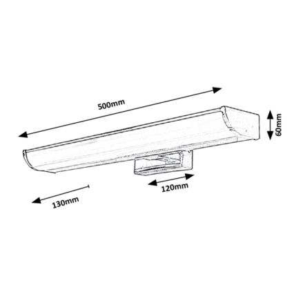 Rabalux - LED Dimbar Badrumsbelysning vägg LED/7,5W/230V IP44