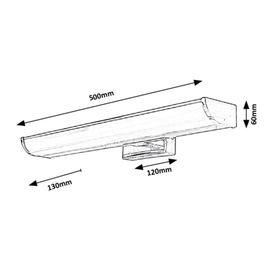 Rabalux - LED Dimbar Badrumsbelysning vägg LED/7,5W/230V IP44