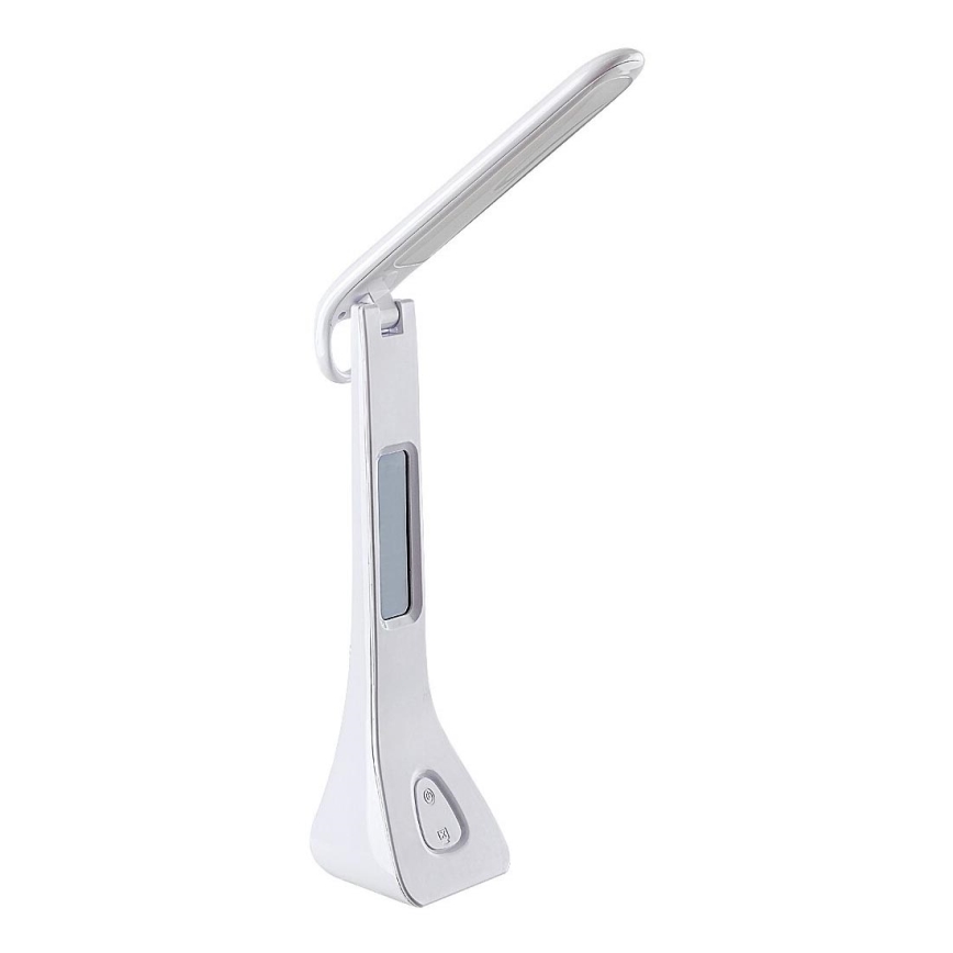 Rabalux - LED Dimbar bordslampa med display LED/7W/5V 4000K vit