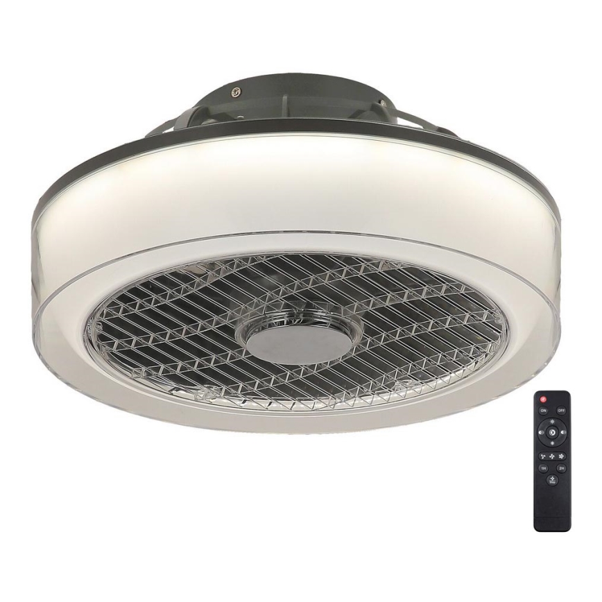 Rabalux - LED Dimbar Takbelysning med en fläkt LED/30W/230V + Fjärrstyrd