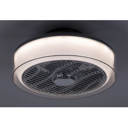 Rabalux - LED Dimbar Takbelysning med en fläkt LED/30W/230V + Fjärrstyrd