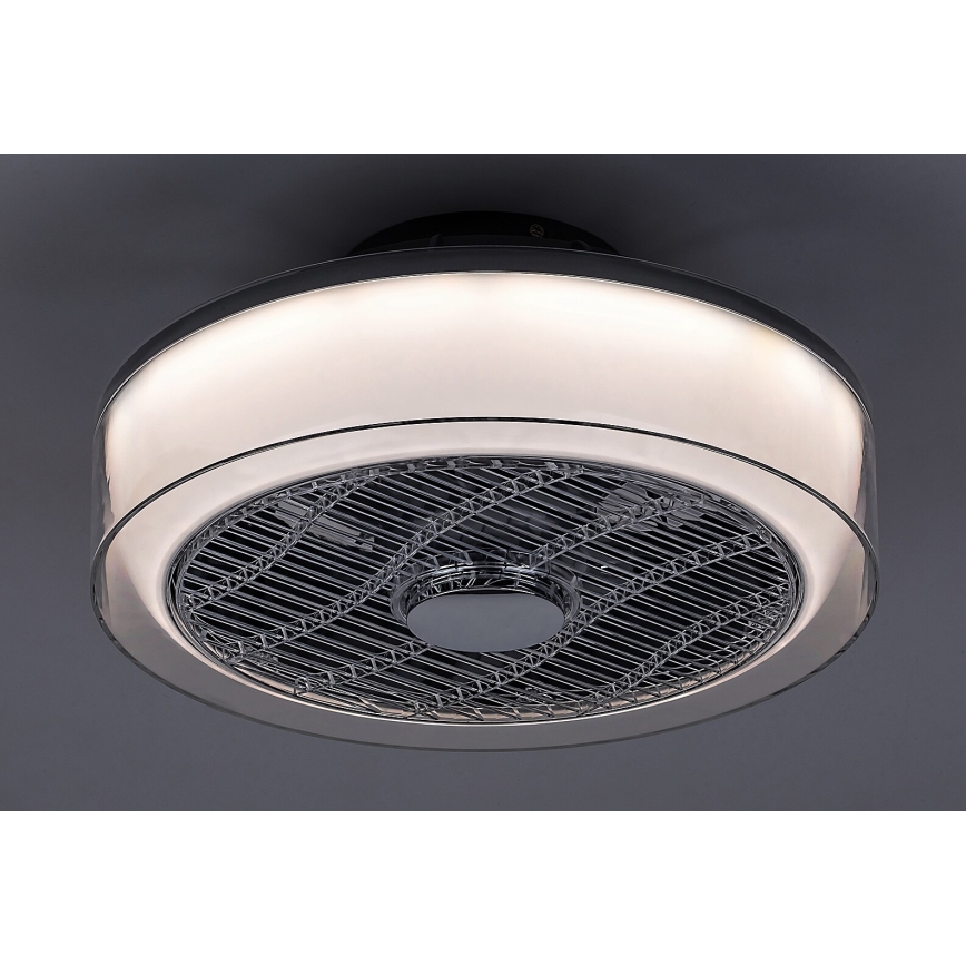 Rabalux - LED Dimbar Takbelysning med en fläkt LED/30W/230V + Fjärrstyrd