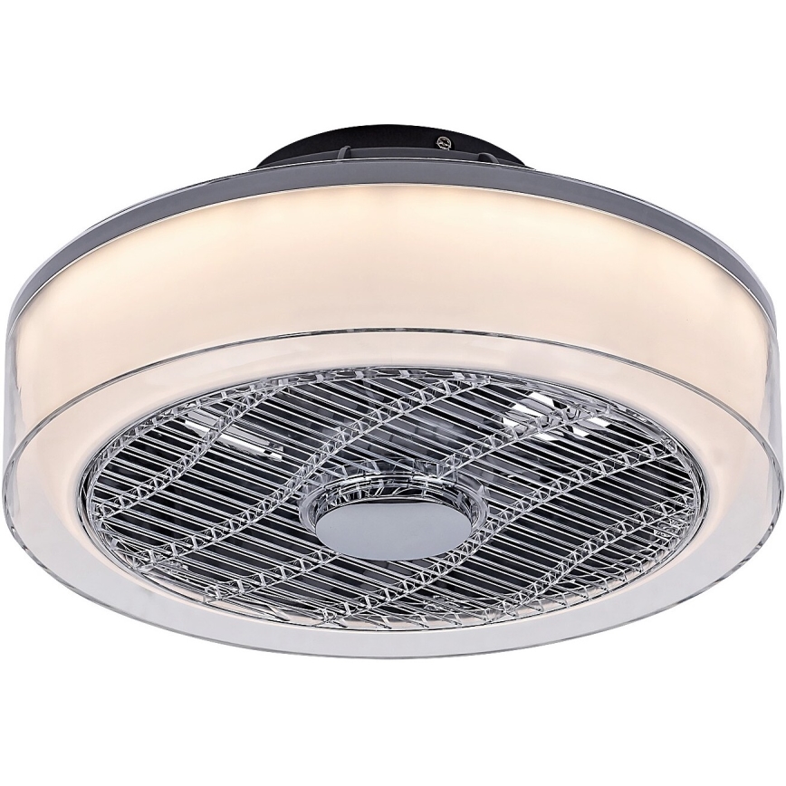 Rabalux - LED Dimbar Takbelysning med en fläkt LED/30W/230V + Fjärrstyrd