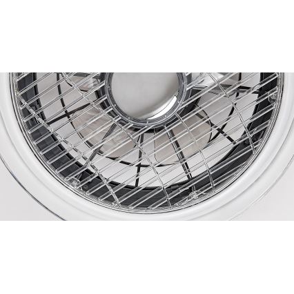 Rabalux - LED Dimbar Takbelysning med en fläkt LED/30W/230V + Fjärrstyrd