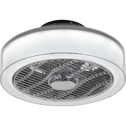 Rabalux - LED Dimbar Takbelysning med en fläkt LED/30W/230V + Fjärrstyrd