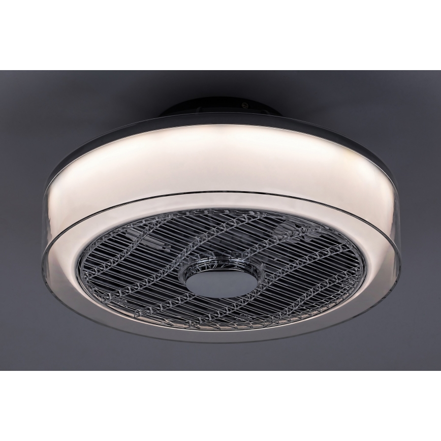 Rabalux - LED Dimbar Takbelysning med en fläkt LED/30W/230V + Fjärrstyrd