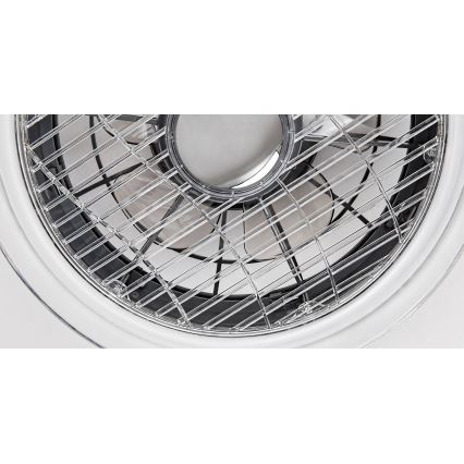 Rabalux - LED Dimbar Takbelysning med en fläkt LED/30W/230V + Fjärrstyrd
