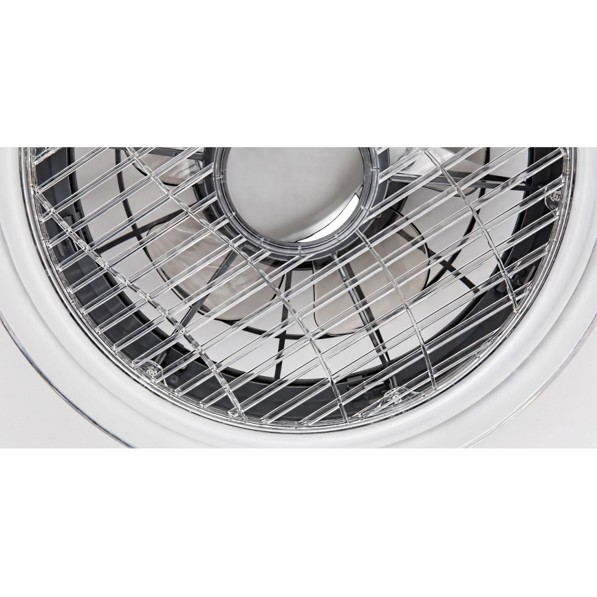 Rabalux - LED Dimbar Takbelysning med en fläkt LED/30W/230V + Fjärrstyrd
