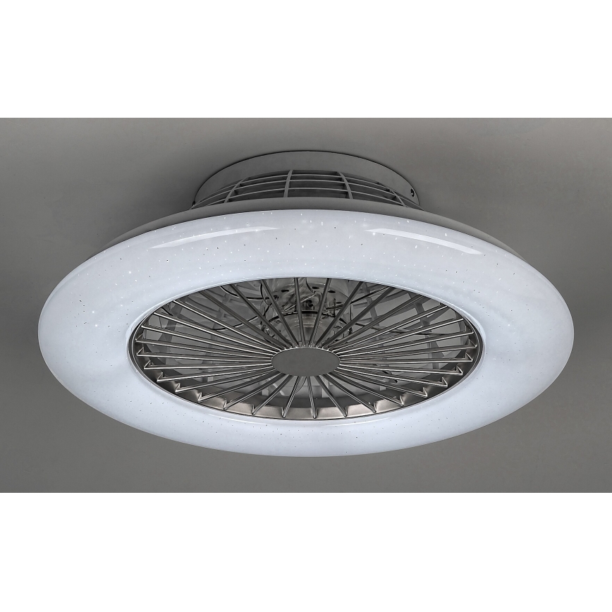Rabalux - LED Dimbar Takbelysning med en fläkt LED/30W/230V + Fjärrstyrd