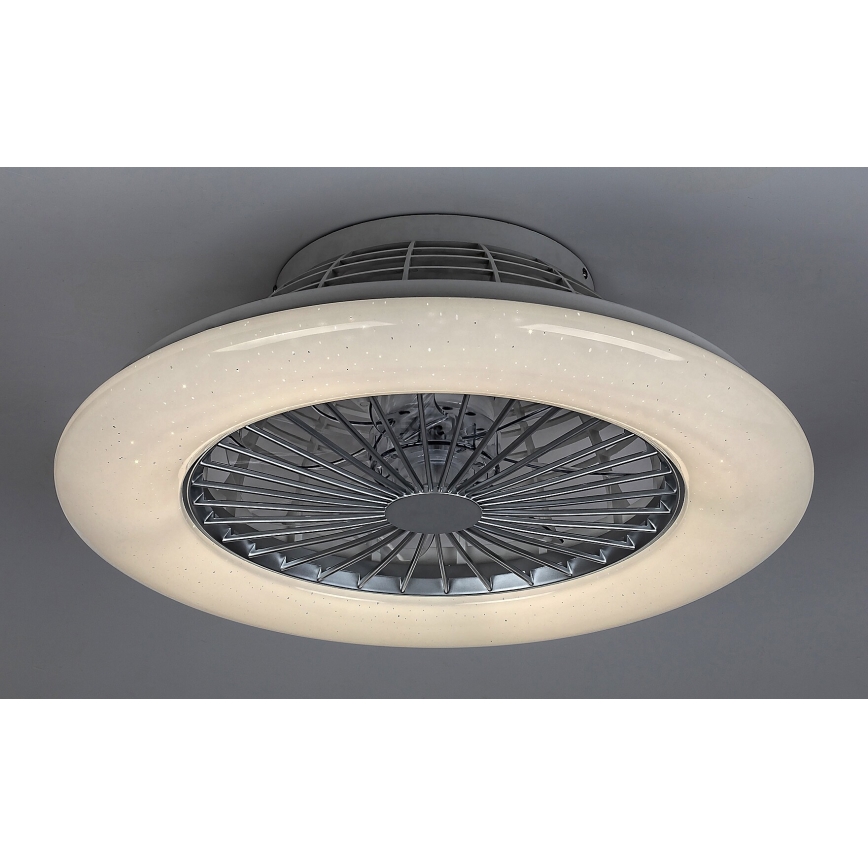 Rabalux - LED Dimbar Takbelysning med en fläkt LED/30W/230V + Fjärrstyrd
