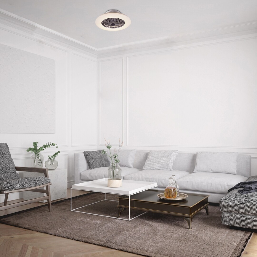 Rabalux - LED Dimbar Takbelysning med en fläkt LED/30W/230V + Fjärrstyrd