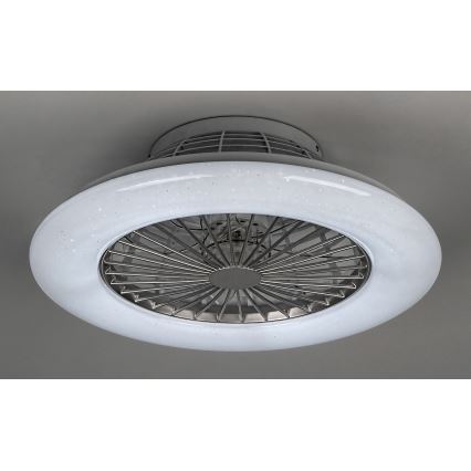Rabalux - LED Dimbar Takbelysning med en fläkt LED/30W/230V + Fjärrstyrd