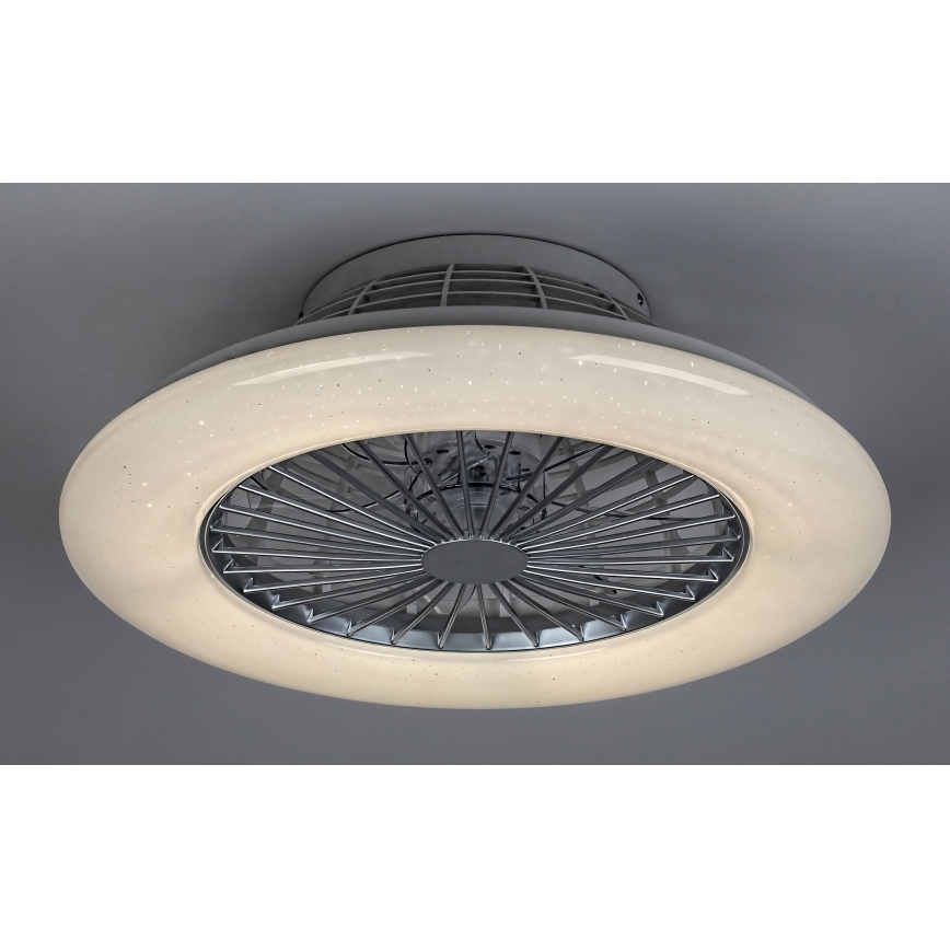Rabalux - LED Dimbar Takbelysning med en fläkt LED/30W/230V + Fjärrstyrd