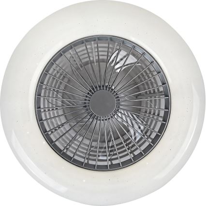Rabalux - LED Dimbar Takbelysning med en fläkt LED/30W/230V + Fjärrstyrd