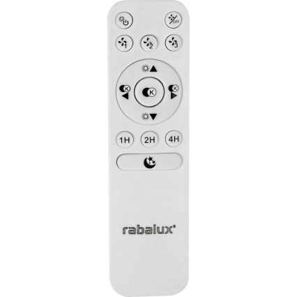 Rabalux - LED Dimbar Takbelysning med en fläkt LED/30W/230V + Fjärrstyrd