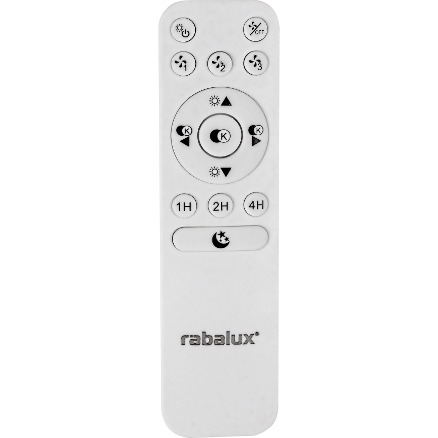 Rabalux - LED Dimbar Takbelysning med en fläkt LED/30W/230V + Fjärrstyrd