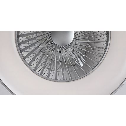 Rabalux - LED Dimbar Takbelysning med en fläkt LED/40W/230V + Fjärrstyrd