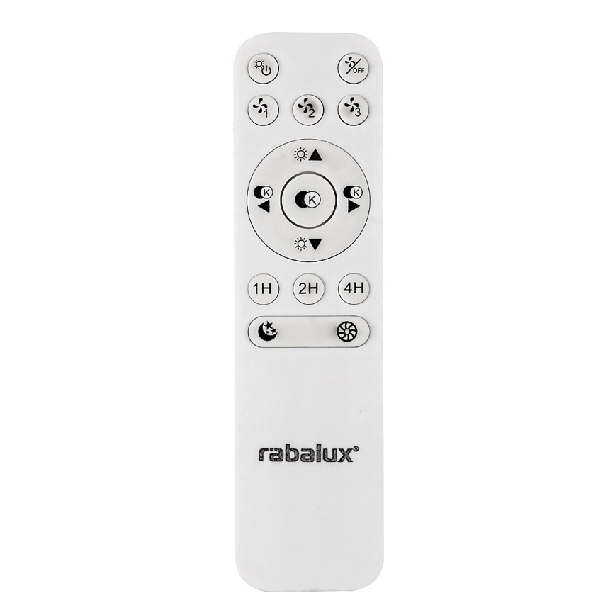 Rabalux - LED Dimbar Takbelysning med en fläkt LED/40W/230V + Fjärrstyrd