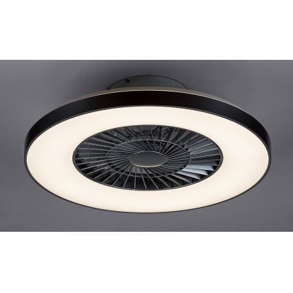 Rabalux - LED Dimbar Takbelysning med en fläkt LED/40W/230V + Fjärrstyrd