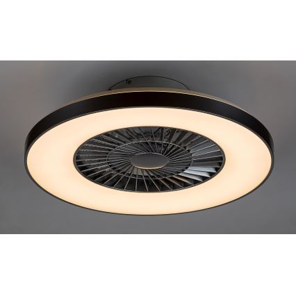 Rabalux - LED Dimbar Takbelysning med en fläkt LED/40W/230V + Fjärrstyrd