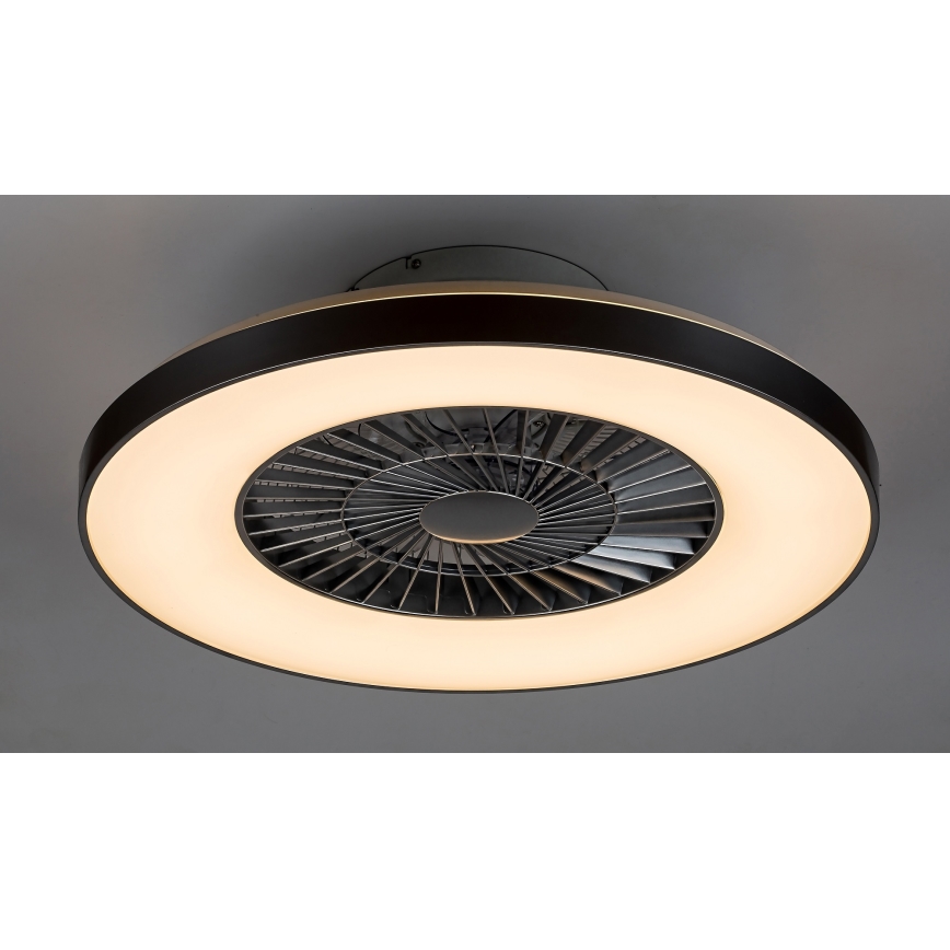 Rabalux - LED Dimbar Takbelysning med en fläkt LED/40W/230V + Fjärrstyrd