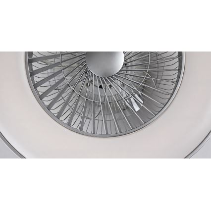 Rabalux - LED Dimbar Takbelysning med en fläkt LED/40W/230V + Fjärrstyrd