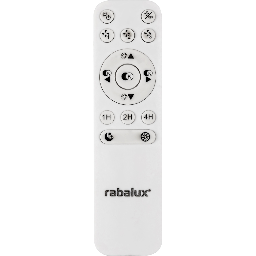 Rabalux - LED Dimbar Takbelysning med en fläkt LED/40W/230V + Fjärrstyrd