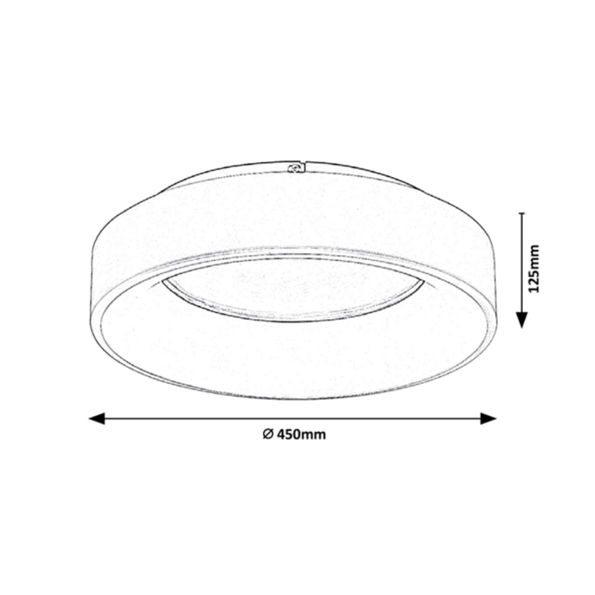 Rabalux - LED Dimbar taklampa LED/24W/230V rund 3000-6000K + fjärrkontroll