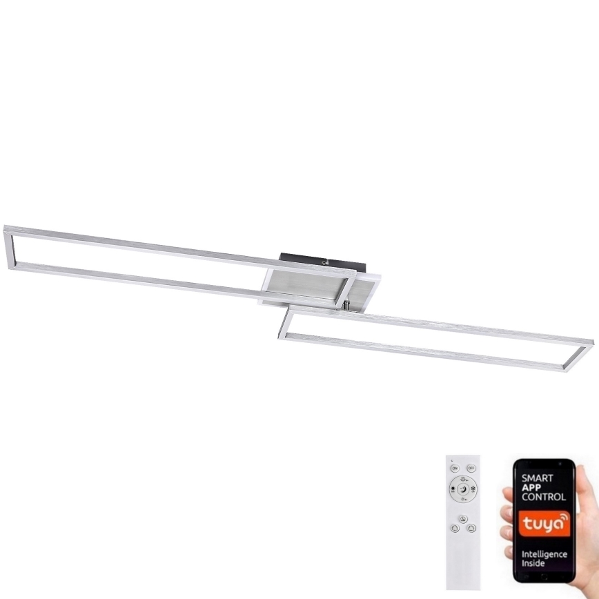 Rabalux - LED Dimbar taklampa LED/40W/230V 2700-6500K Wi-Fi Tuya matt krom + fjärrkontroll 25x110 cm