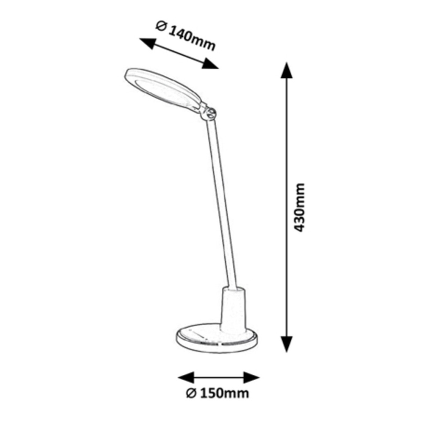 Rabalux - LED Dimbar touch Bordslampa LED/10W/230V 3000-6000K