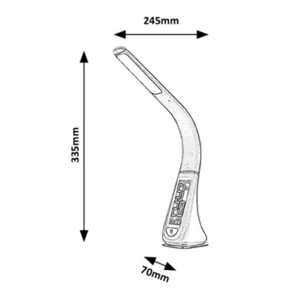 Rabalux - LED Dimbar touch Bordslampa LED/5W/230V vit
