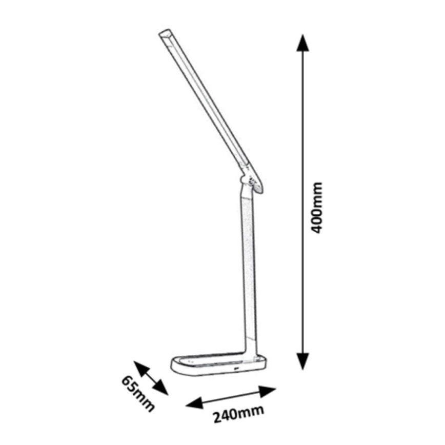 Rabalux - LED Dimbar touch Bordslampa LED/7W/230V svart