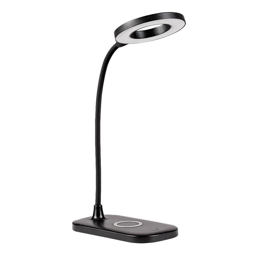 Rabalux - LED Dimbar touch bordslampa med trådlös laddning LED/5W/5V 2700-6000K svart