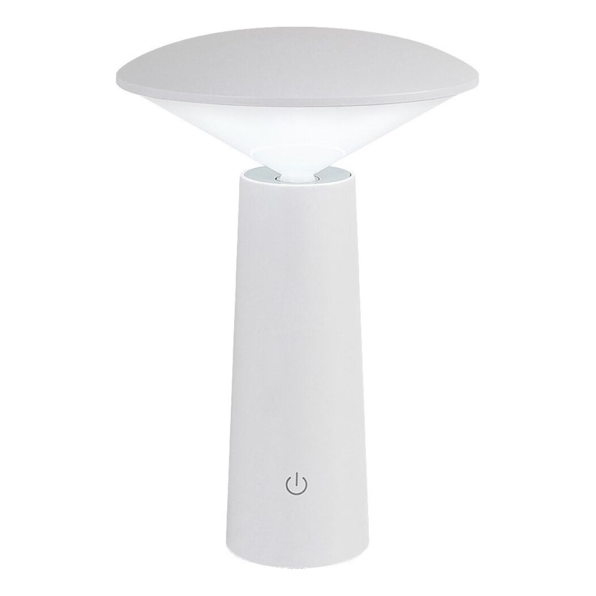 Rabalux - LED Dimbar uppladdningsbar touch bordslampa POLPERRO LED/3W/3,7V 1200mAh vit