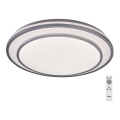 Rabalux - LED-dimmbar taklampa LED/40W/230V 3000-6500K silver Ø 49 cm + fjärrkontroll
