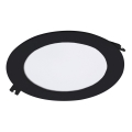 Rabalux - LED infälld belysning LED/12W/230V diameter 17 cm svart