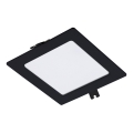 Rabalux - LED infälld belysning LED/6W/230V 12x12 cm svart